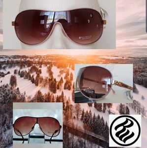 💖 Rose Gold Pink Shield Sunglasses by: Rocawear